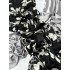 Шелк ARMANI Принт Черный цветы Китай