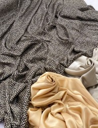 Шелк ARMANI Принт Горох Китай