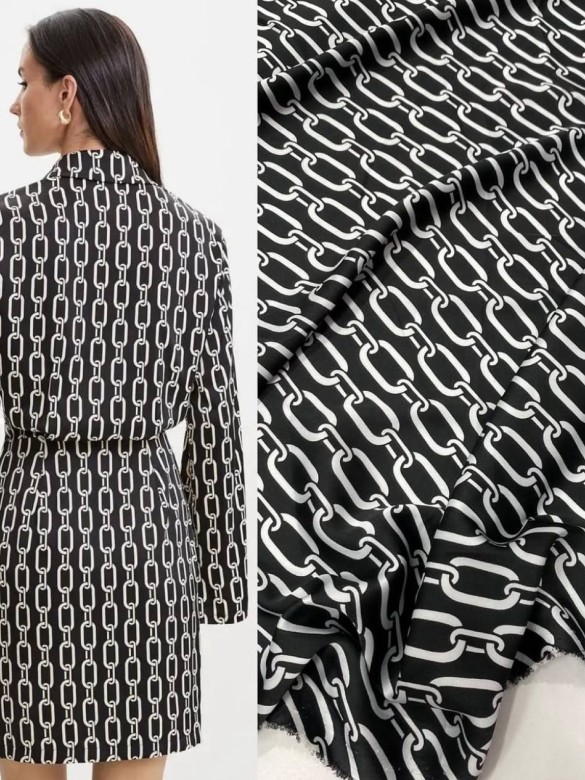 Шелк ARMANI Принт Цепи Китай Шелк ARMANI Принт Цепи Китай
