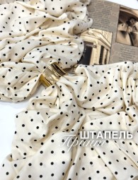 Штапель Принт Горох