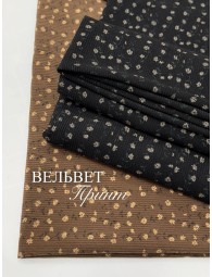 Вельвет принт Цветочки