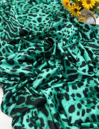 Шелк ARMANI Принтованный Леопард Зеленый